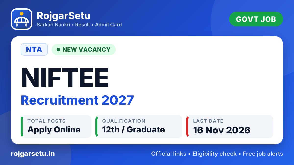 NTA NIFTEE Online Form 2027